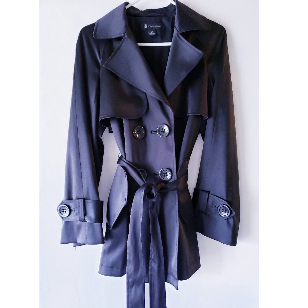 INC International Concepts short coat, black, lined, size M